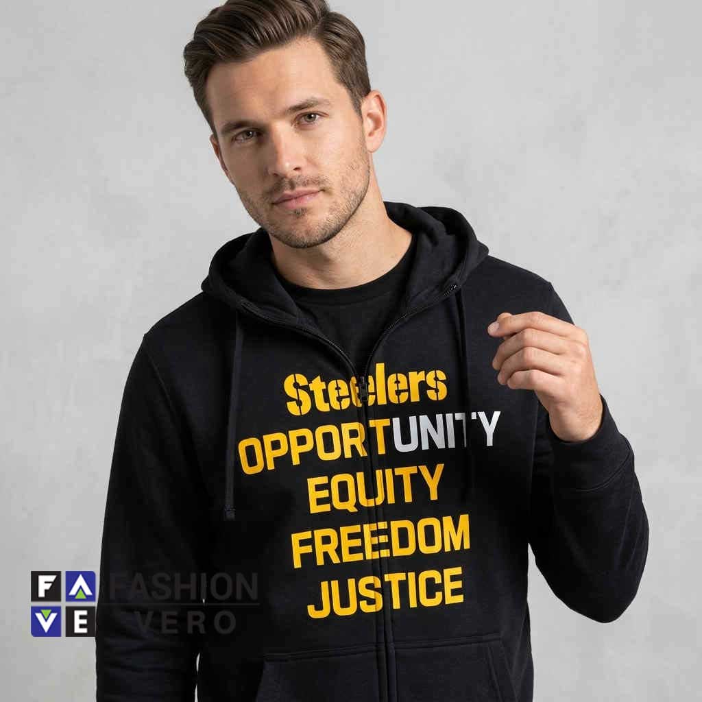 Black & Gold Steelers Justice Graphic Design 1 Black & Gold Steelers Justice Graphic Design cotton shirt featuring bold football inspired artwork, social justice theme, fan apparel, casual graphic tee for men and women.