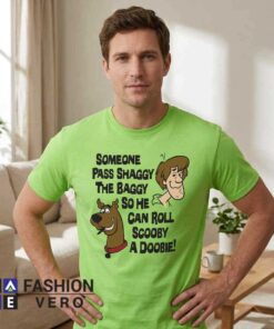 Alternative view of Shaggy and Scooby Stoner Parody Art Shirt
