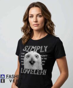 Alternative view of Chuckle-Worthy British Slang Owl Design Shirt