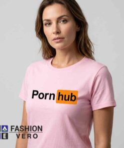 Porn Hub Unisex Adult T Shirt featuring a bold parody inspired graphic on premium cotton, funny streetwear tee, casual unisex apparel, comfortable everyday fashion in black, white, and more.