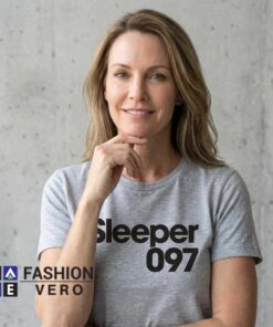 Alternative view of Grey Sleeper 097 Wolf Silhouette Graphic T-Shirt