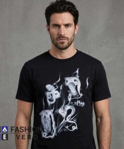 Abstract Smoke Phantoms Illustration Shirt featuring surreal smoke phantom artwork with artistic abstract graphics on a premium cotton tee for modern streetwear and creative fashion lovers.