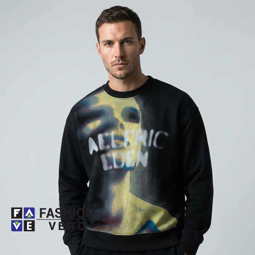 Aelfric Eden Streetwear Blurred Face Sweatshirt 1 Aelfric Eden Streetwear Blurred Face Sweatshirt featuring an abstract blurred face design, urban streetwear aesthetic, contemporary fashion artwork, and comfortable cotton fabric for casual outfits.