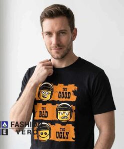 Alternative view of The Good, The Bad, and The Lego Cop Shirt