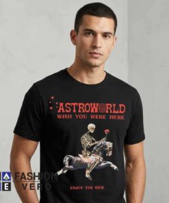 Alternative view of Vintage Astroworld Tour Skeleton Graphic T-Shirt