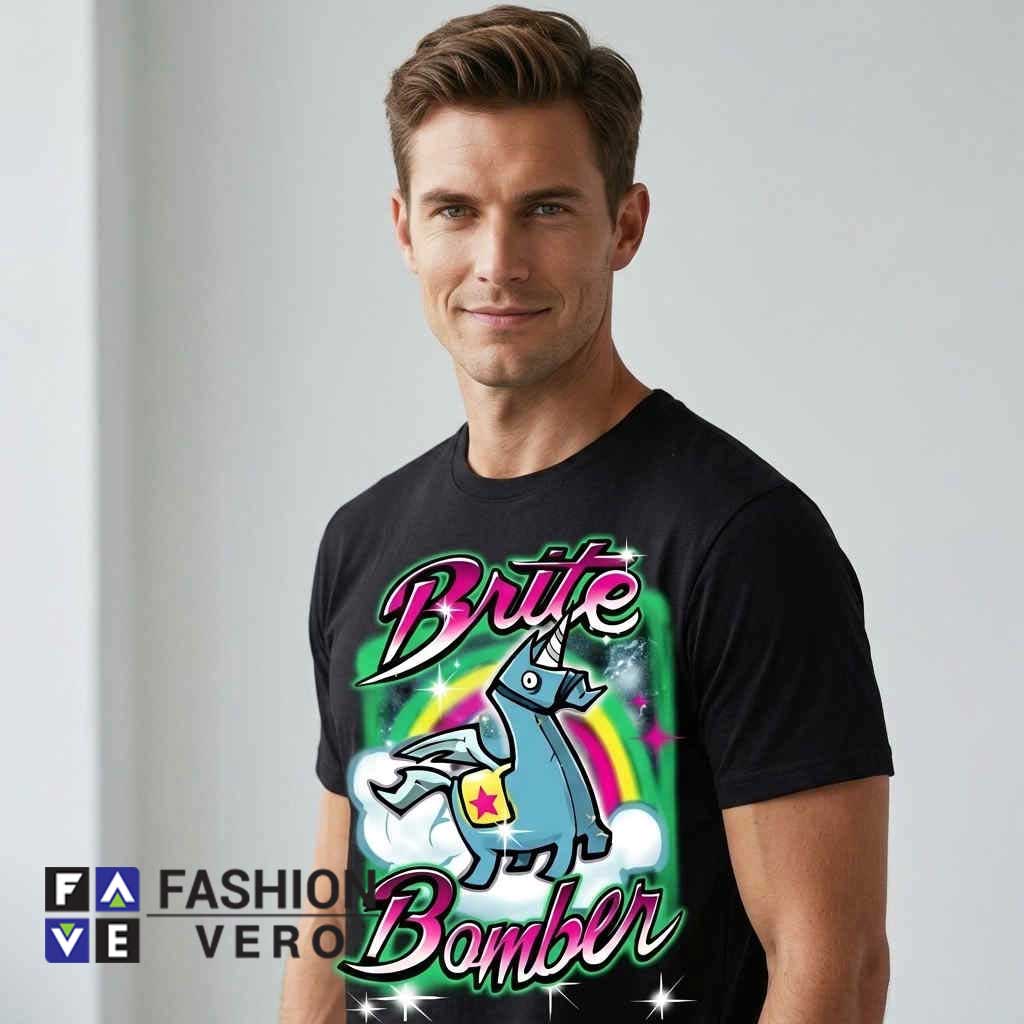 Unisex Fortnite Brite Bomber Unicorn Graphic Art 3 Unisex Fortnite Brite Bomber Unicorn Graphic Art - Image 3