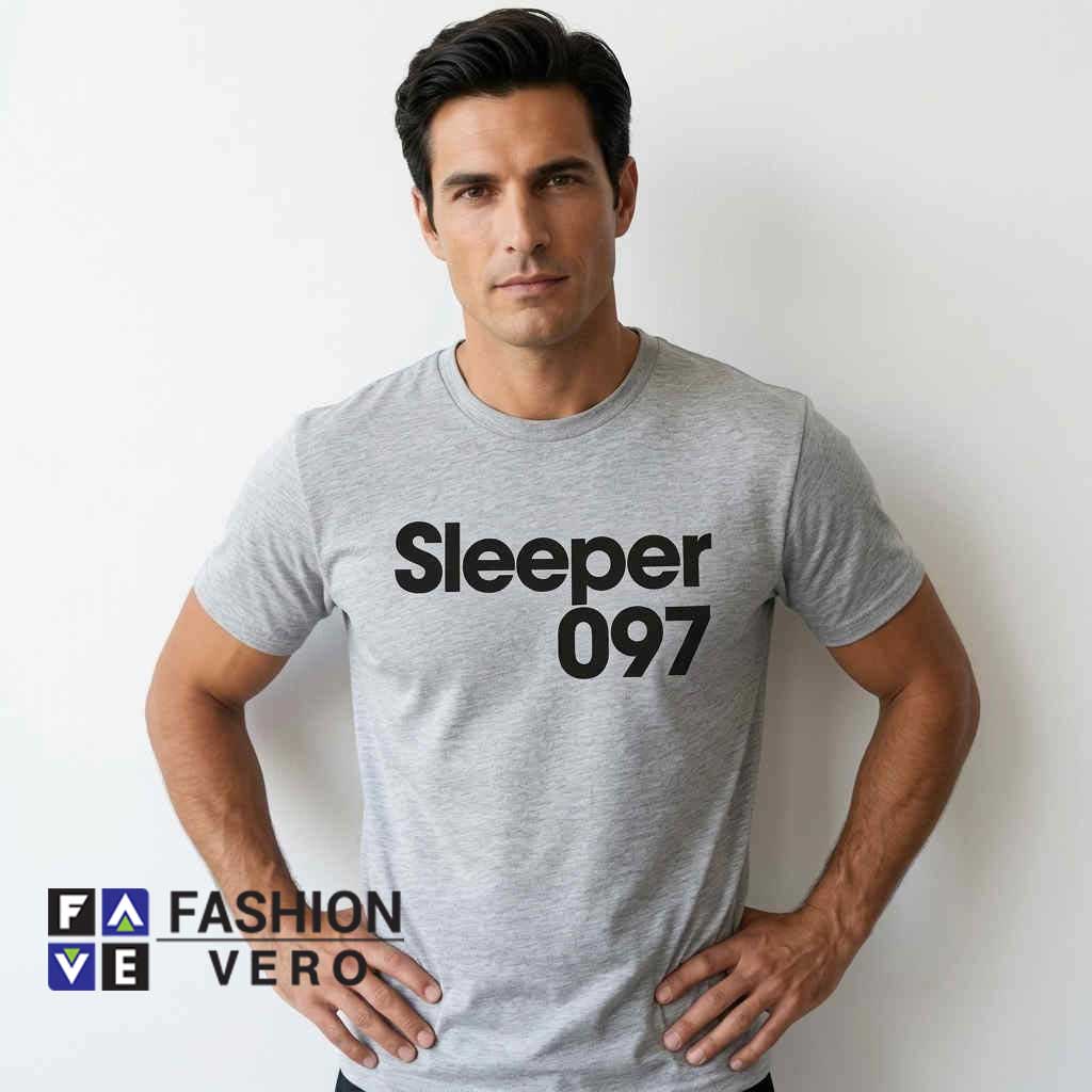 Grey Sleeper 097 Wolf Silhouette Graphic T-Shirt 1 Pokemon 151 Logo Sleeper 097 Shirt featuring a classic inspired monster collection graphic on a soft cotton tee for anime fans, gaming lovers, casual streetwear, and retro fashion enthusiasts.