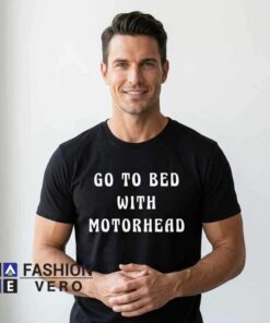 Alternative view of Go To Bed With Motorhead Minimalist Black Shirt