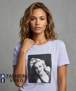 Marilyn Monroe Retro Portrait Tee Design Shirt - Image 3