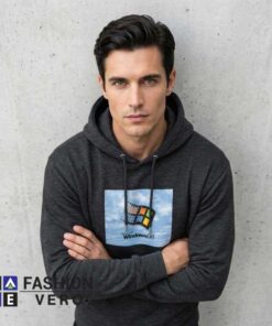 Alternative view of Classic Windows 98 Logo Black Hoodie
