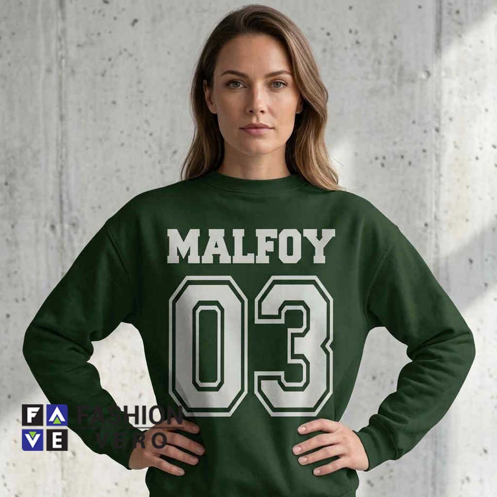 Slytherin Malfoy 03 Green Quidditch Sweatshirt 2 Slytherin Malfoy 03 Green Quidditch Sweatshirt - Image 2