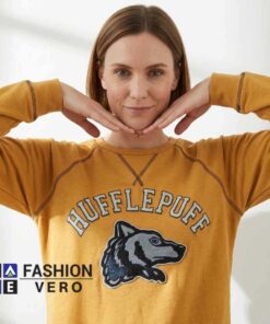 Yellow Harry Potter Hufflepuff Sweatshirt 5 Yellow Harry Potter Hufflepuff Sweatshirt - Image 2