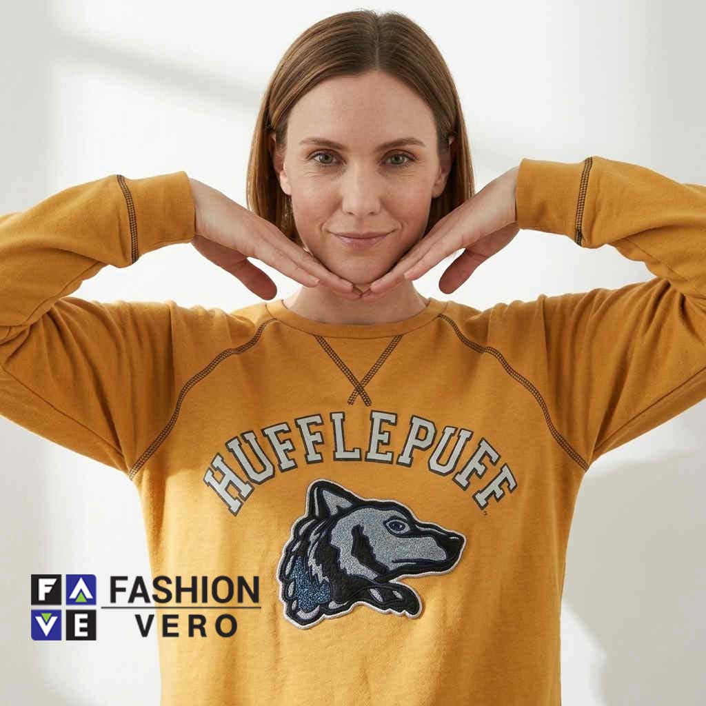 Yellow Harry Potter Hufflepuff Sweatshirt 2 Yellow Harry Potter Hufflepuff Sweatshirt - Image 2
