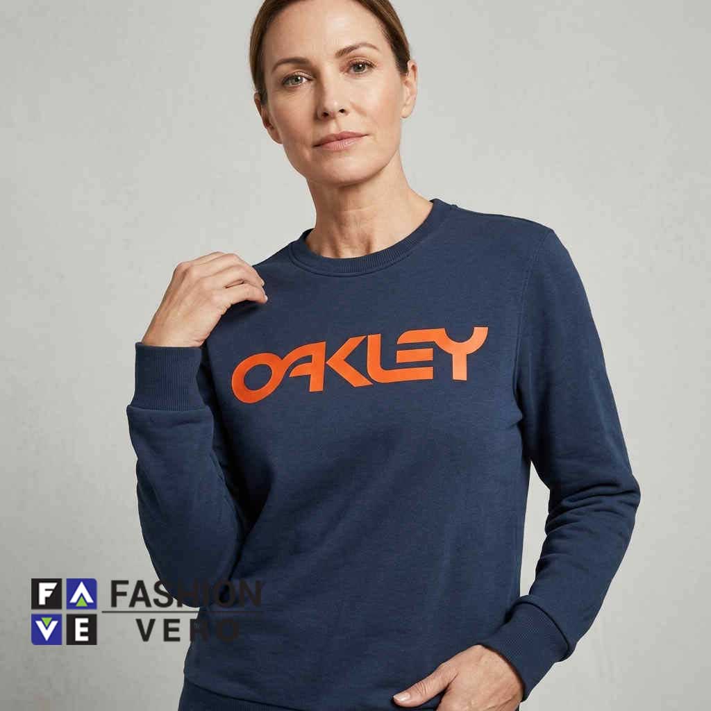 Oakley Classic Logo Navy Blue Sweatshirt 2 Oakley Classic Logo Navy Blue Sweatshirt - Image 2
