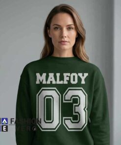 Slytherin Malfoy 03 Green Quidditch Sweatshirt 6 Slytherin Malfoy 03 Green Quidditch Sweatshirt - Image 3