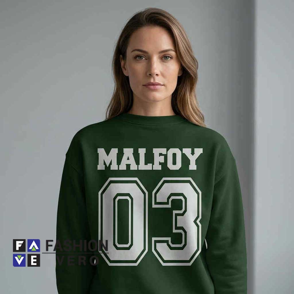Slytherin Malfoy 03 Green Quidditch Sweatshirt 3 Slytherin Malfoy 03 Green Quidditch Sweatshirt - Image 3