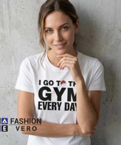 I Go To The Gym Every Day Pokemon Tee Shirt - Image 3