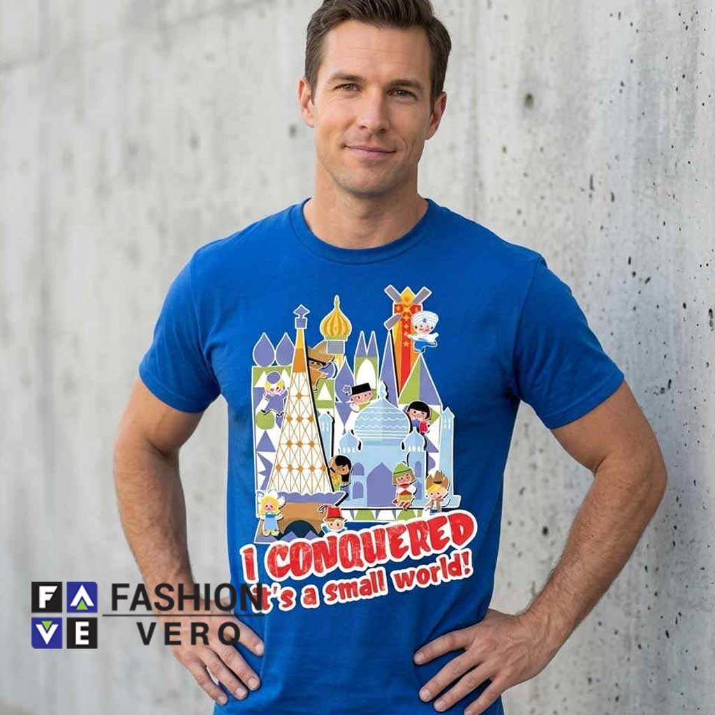 Vintage I Conquered It's a Small World Disney Park Conqueror Shirt 3 Vintage I Conquered It's a Small World Disney Park Conqueror Shirt - Image 3