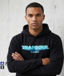 Trapsoul Games Future of Gaming Shirt featuring modern gaming artwork, digital entertainment aesthetics, gamer culture, futuristic graphics, streetwear style, and casual cotton apparel.