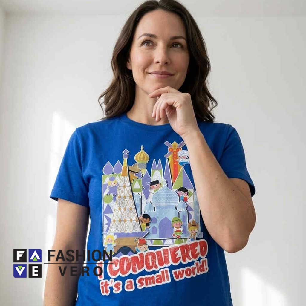 Vintage I Conquered It's a Small World Disney Park Conqueror Shirt 4 Vintage I Conquered It's a Small World Disney Park Conqueror Shirt - Image 4