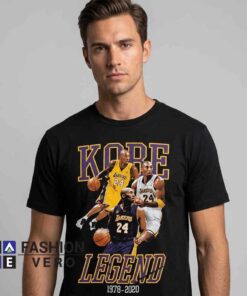 Kobe Bryant Tribute Eternal Lakers Legend Shirt featuring basketball tribute style, Lakers fan apparel, legendary player theme, sports-inspired design, cotton casual tee, and fan fashion.