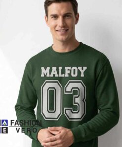 Slytherin Malfoy 03 Green Quidditch Sweatshirt 7 Slytherin Malfoy 03 Green Quidditch Sweatshirt - Image 4