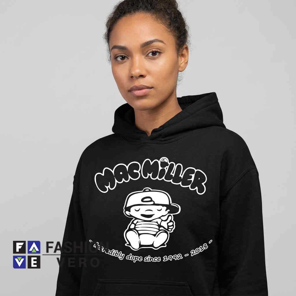 Retro Mac Miller Tribute Logo Hoodie 3 Retro Mac Miller Tribute Logo Hoodie - Image 3