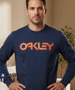 Oakley Classic Logo Navy Blue Sweatshirt 6 Oakley Classic Logo Navy Blue Sweatshirt - Image 3