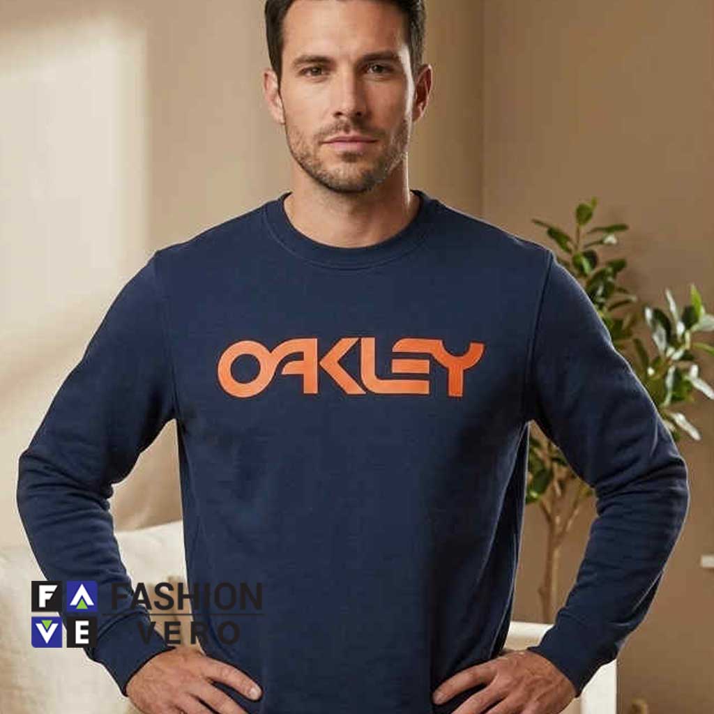 Oakley Classic Logo Navy Blue Sweatshirt 3 Oakley Classic Logo Navy Blue Sweatshirt - Image 3