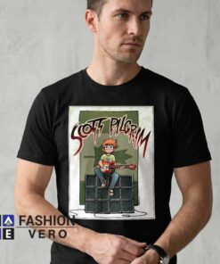 Scott Pilgrim Playing Bass Guitar Comic Tee Shirt - Image 3
