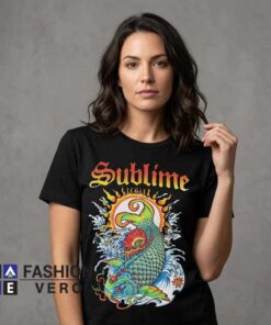 Psychedelic Sublime Sun & Koi Artwork Shirt 6 Psychedelic Sublime Sun & Koi Artwork Shirt - Image 3