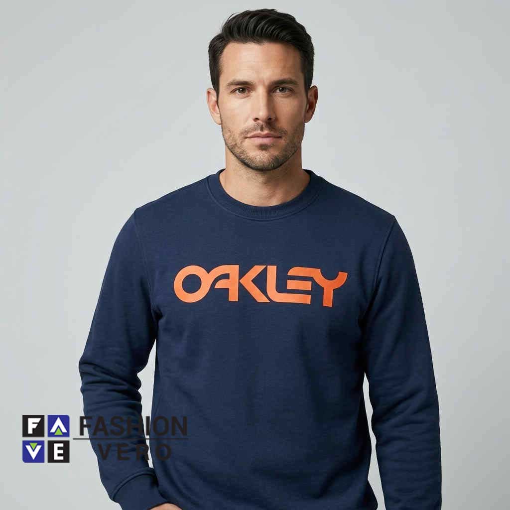 Oakley Classic Logo Navy Blue Sweatshirt 4 Oakley Classic Logo Navy Blue Sweatshirt - Image 4