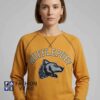 Yellow Harry Potter Hufflepuff Sweatshirt featuring house inspired design, magical wizarding apparel, cotton fabric, casual fan fashion, yellow styling, and comfortable everyday wear.
